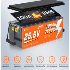 CTOLITY CT100-25 - литий-железо-фосфатный аккумулятор 25,6 В  2560 Вт·ч
